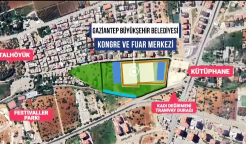 Gaziantep'e Dev Kongre Kültür Ve Fuar Merkezi Geliyor