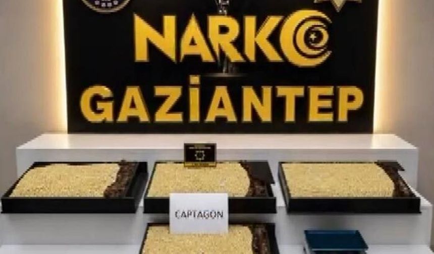 Gaziantep’te binlerce Captagon hap ele geçirildi