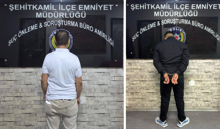 Gaziantep'te Kesinleşmiş Cezası Bulunan 2 Şüpheli Yakalandı