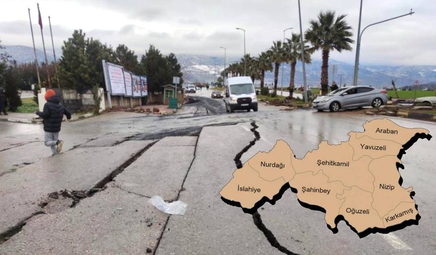 Gaziantep’te deprem riskinde ilçe ilçe tablo