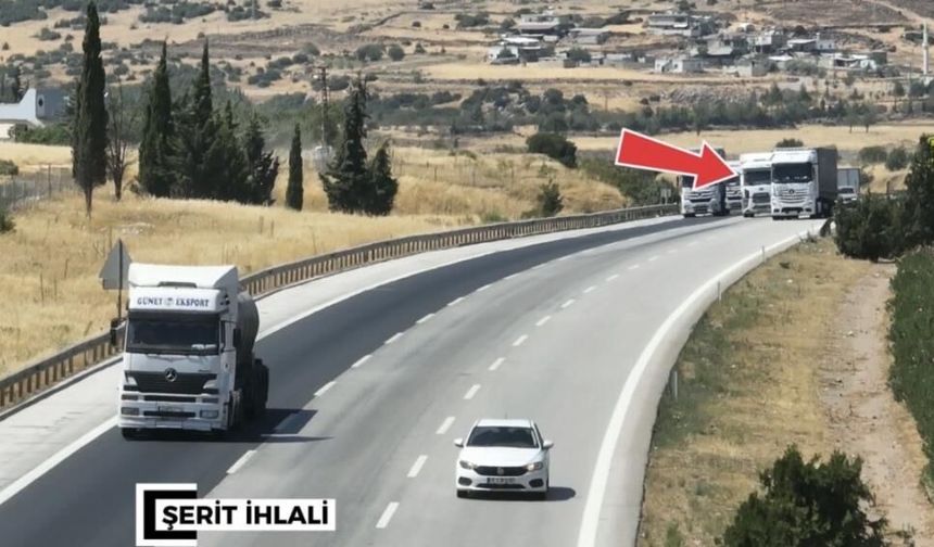 Gaziantep otoyollarında onlarca araç trafikten men edildi