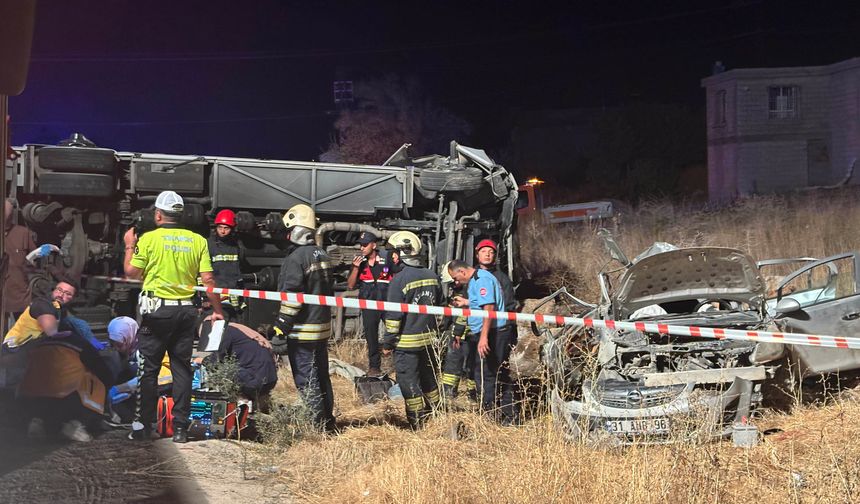 Nurdağı'nda katliam gibi kaza: 5 ölü, 13 yaralı