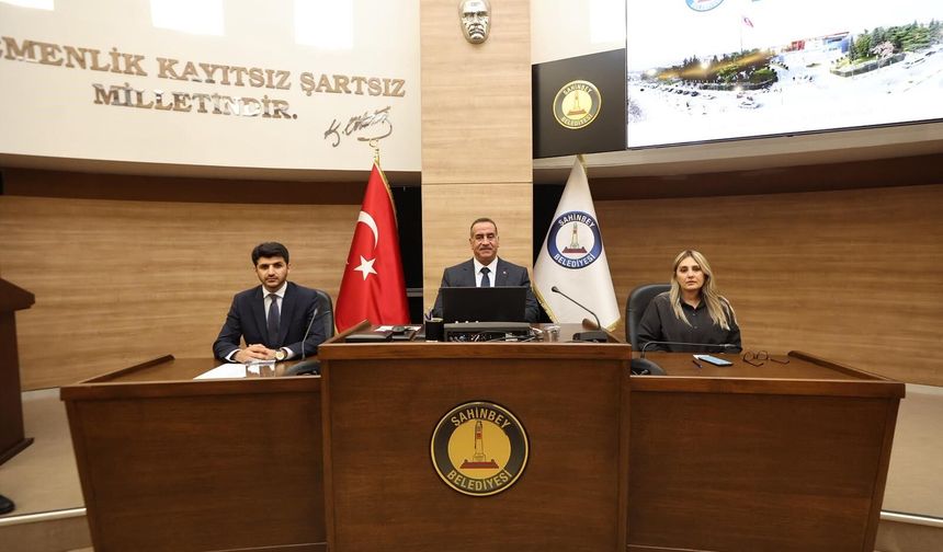 Şahinbey Belediye Meclisi Toplandı: Masada 7 Kritik Madde Var