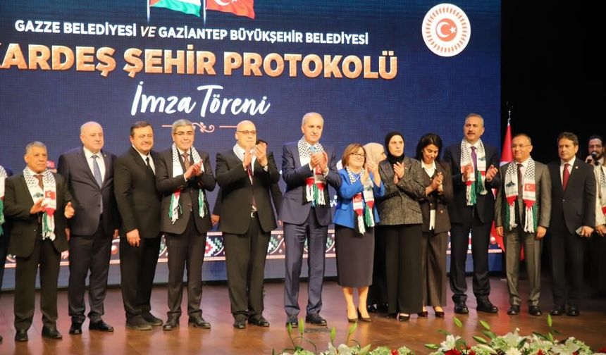 Gaziantep ile Gazze kardeş şehir oldu