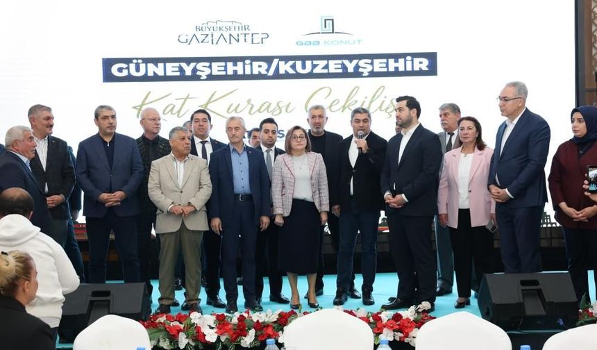 Gaziantep’te Muhtarlara 450 Konut İçin Kura Heyecanı