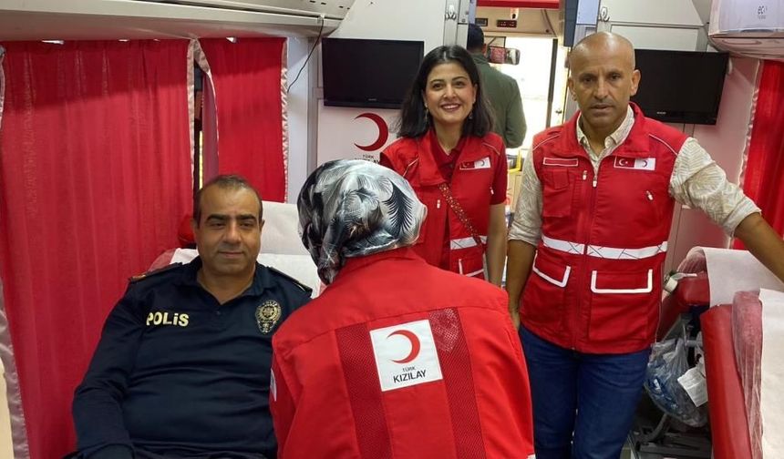 Polislerden hayat kurtaran destek