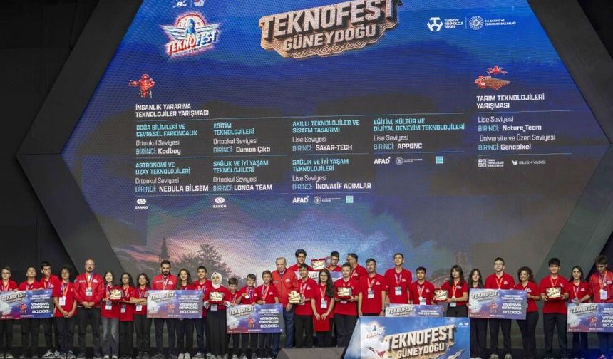 TEKNOFEST Güneydoğu’da genç mucitlere ödül