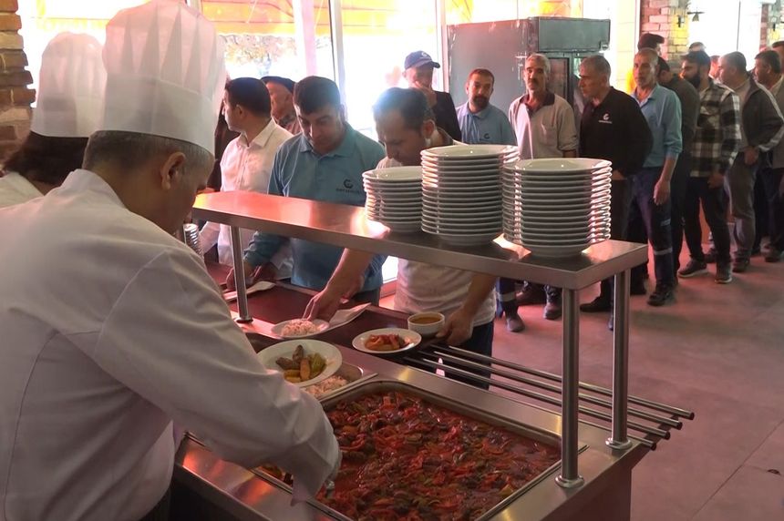 Gastronomi kenti Gaziantep'te 40 TL'ye menü yemek hizmeti