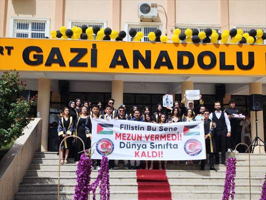 Siirt Gazi Anadolu Lisesi Filistin Bu Sene Mezun Vermedi