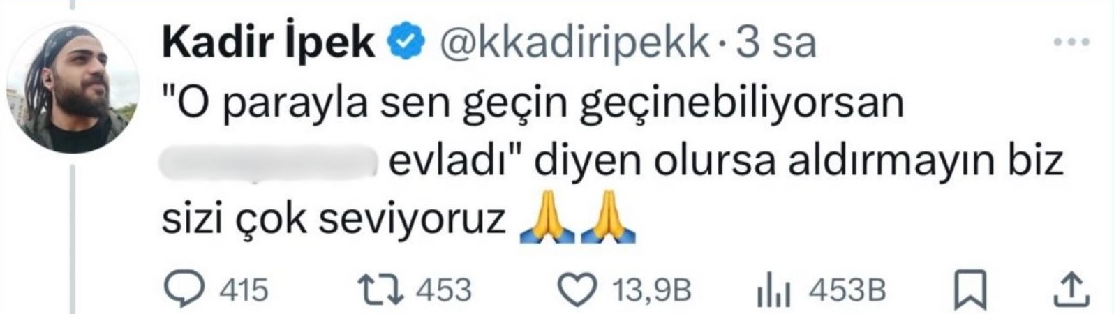 Kadir Ipek Yanıtı